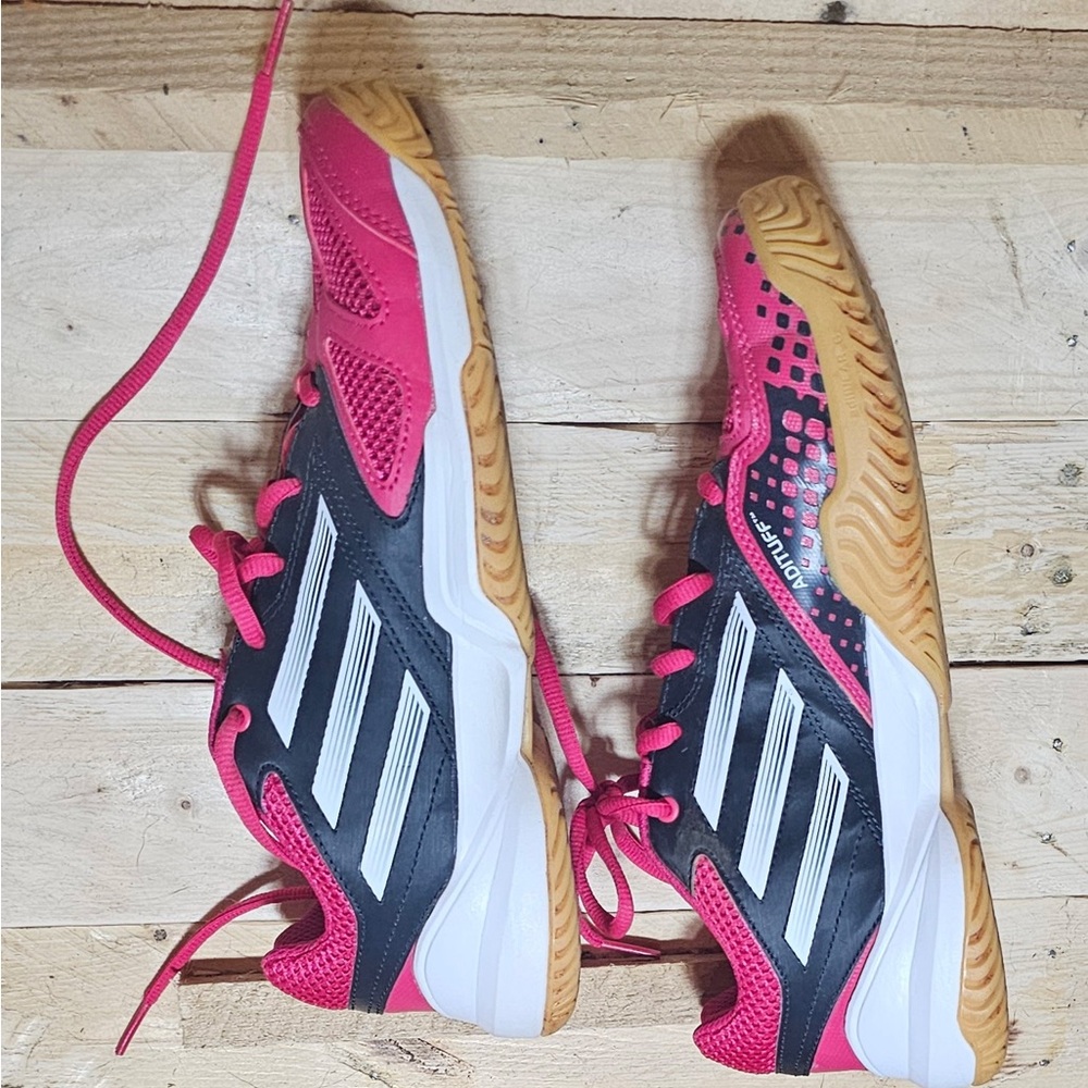 Adidas Adizero Women's Pink and Black Athletic Shoes Size 6 - Picture 3 of 4